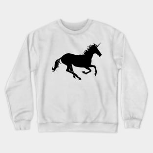 Black Unicorn Silhouette Crewneck Sweatshirt